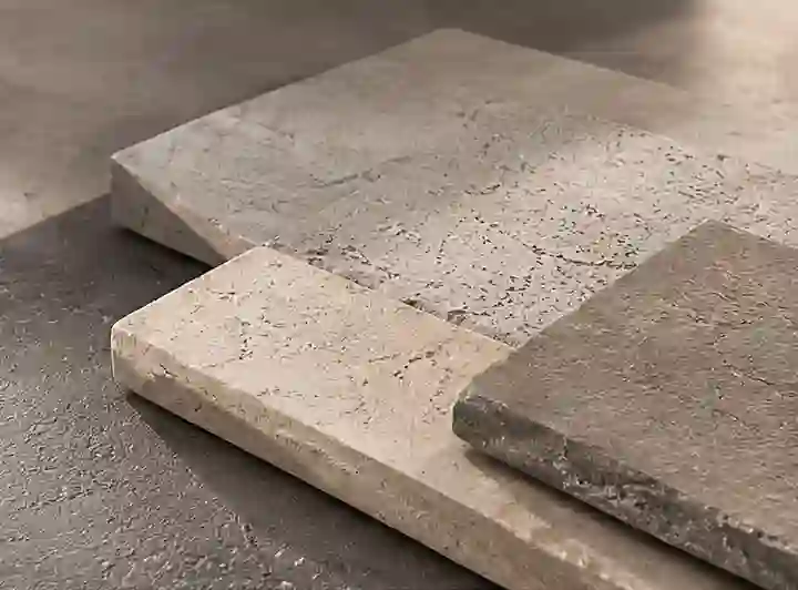 Plaques de béton ciré Marius Aurenti, matière minérale brute