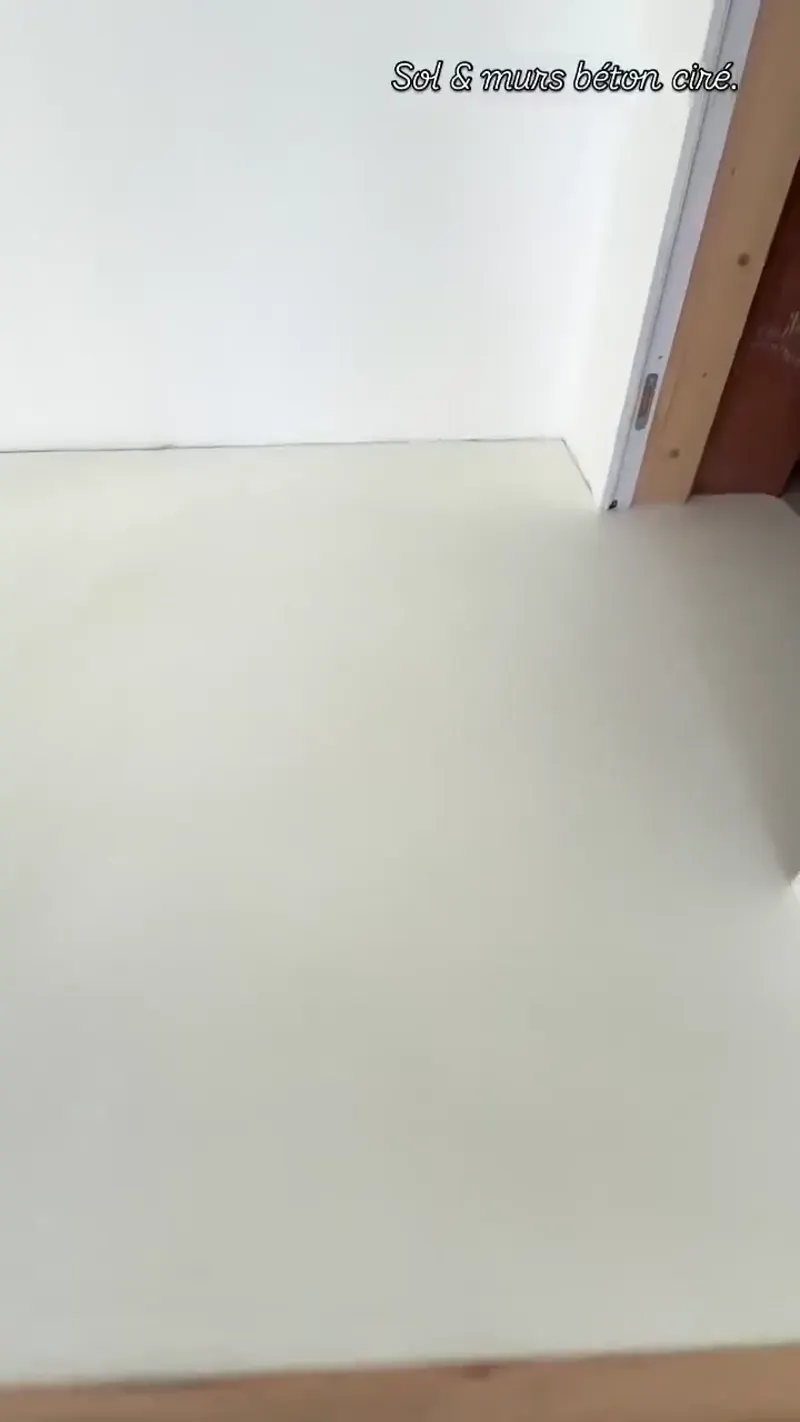 Sol et murs en béton ciré, vidéo de la réalisation finie
